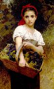 Adolphe William Bouguereau Grape Picker oil painting on canvas